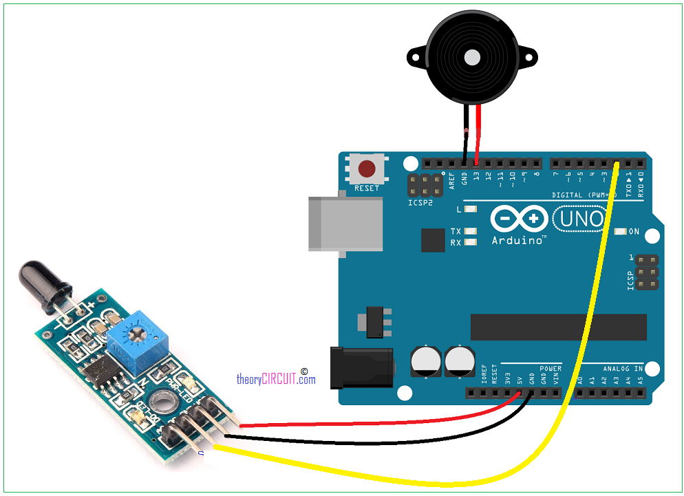 Narinco- 4 pin Flame Sensor Module Arduino
